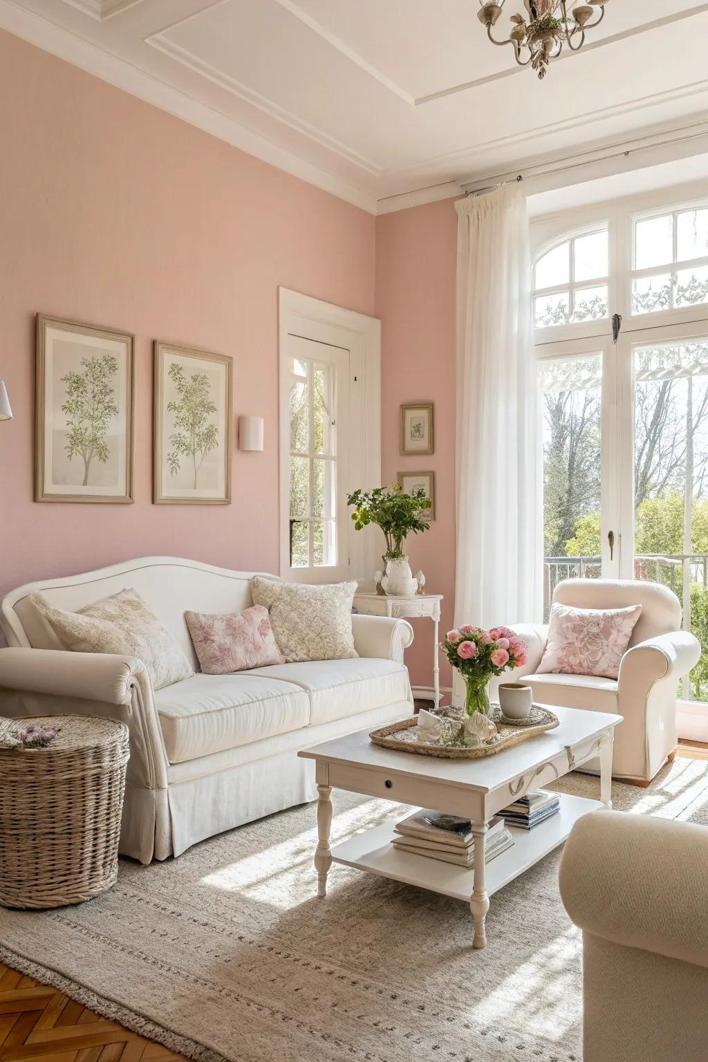 A light and airy living room perfect for summer days.