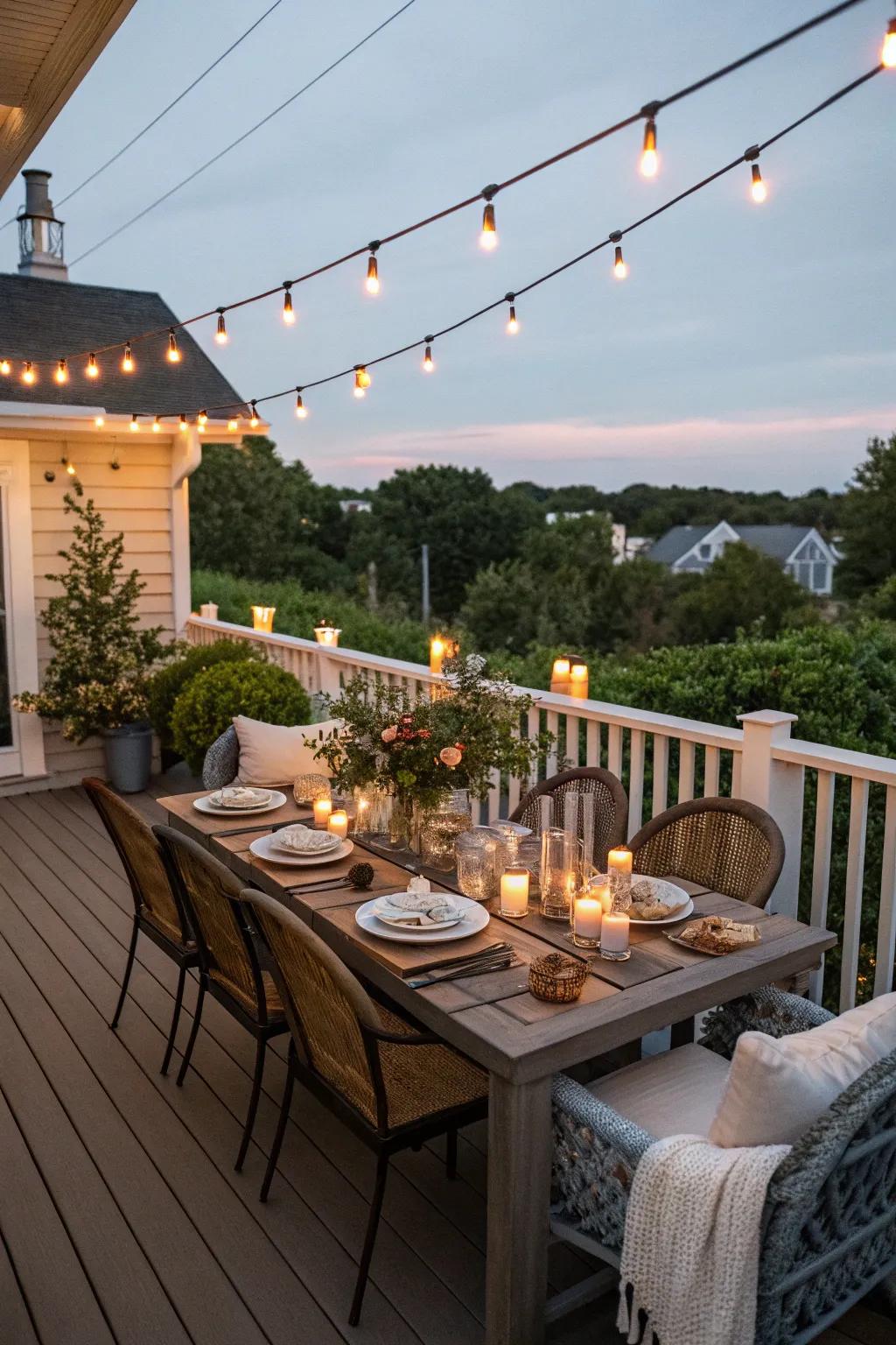 Enjoy meals outdoors with a dining setup that invites you to linger.