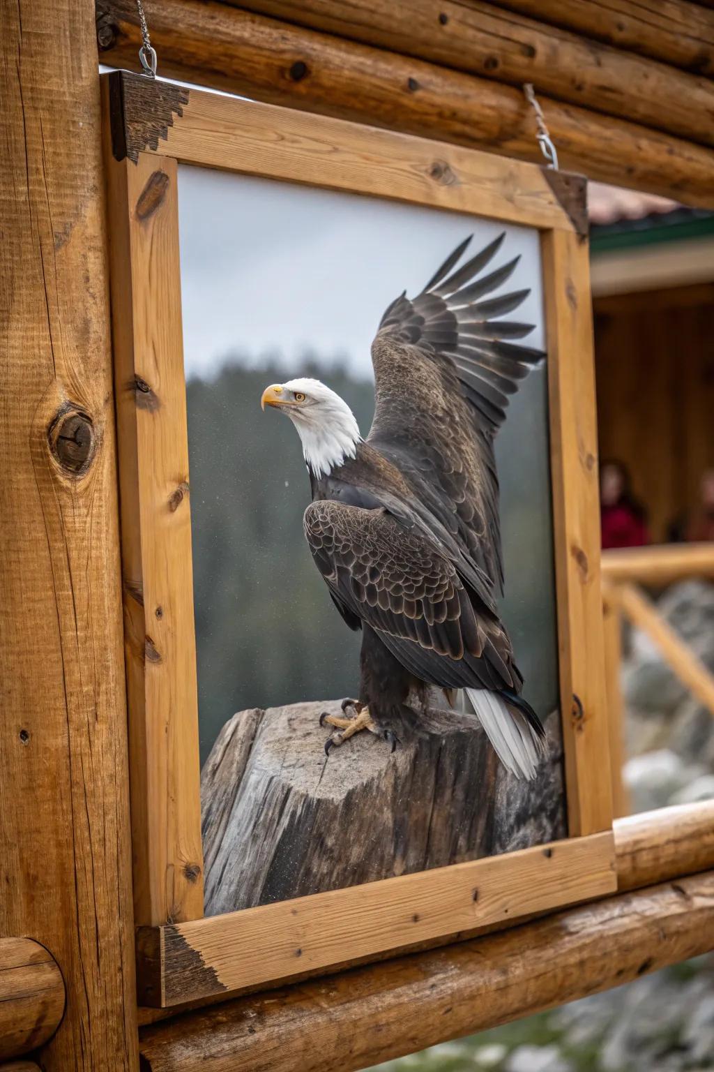 An awe-inspiring eagle poster that embodies strength and freedom.