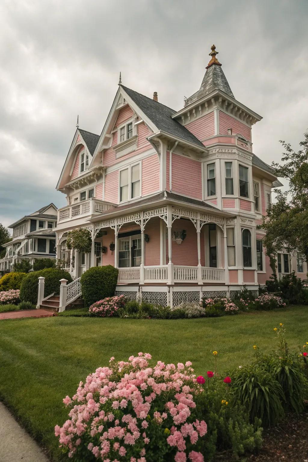 Soft pastels create a whimsical charm in Victorian homes.