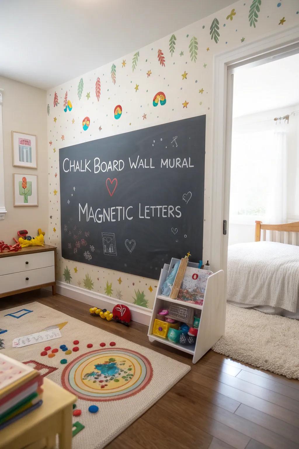 Interactive walls encourage creativity and play.