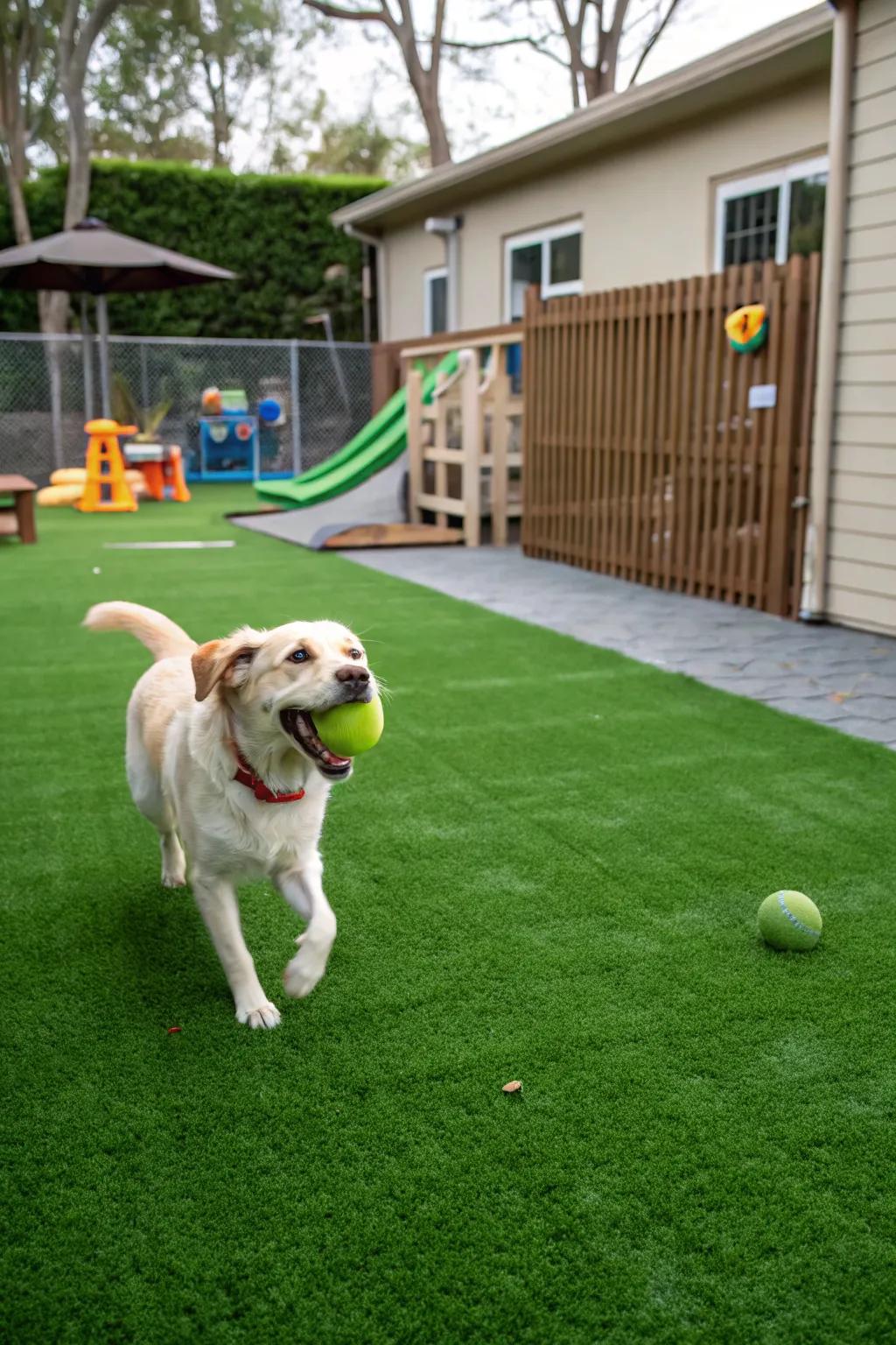 Keep your furry friends happy with a durable, pet-friendly play area.