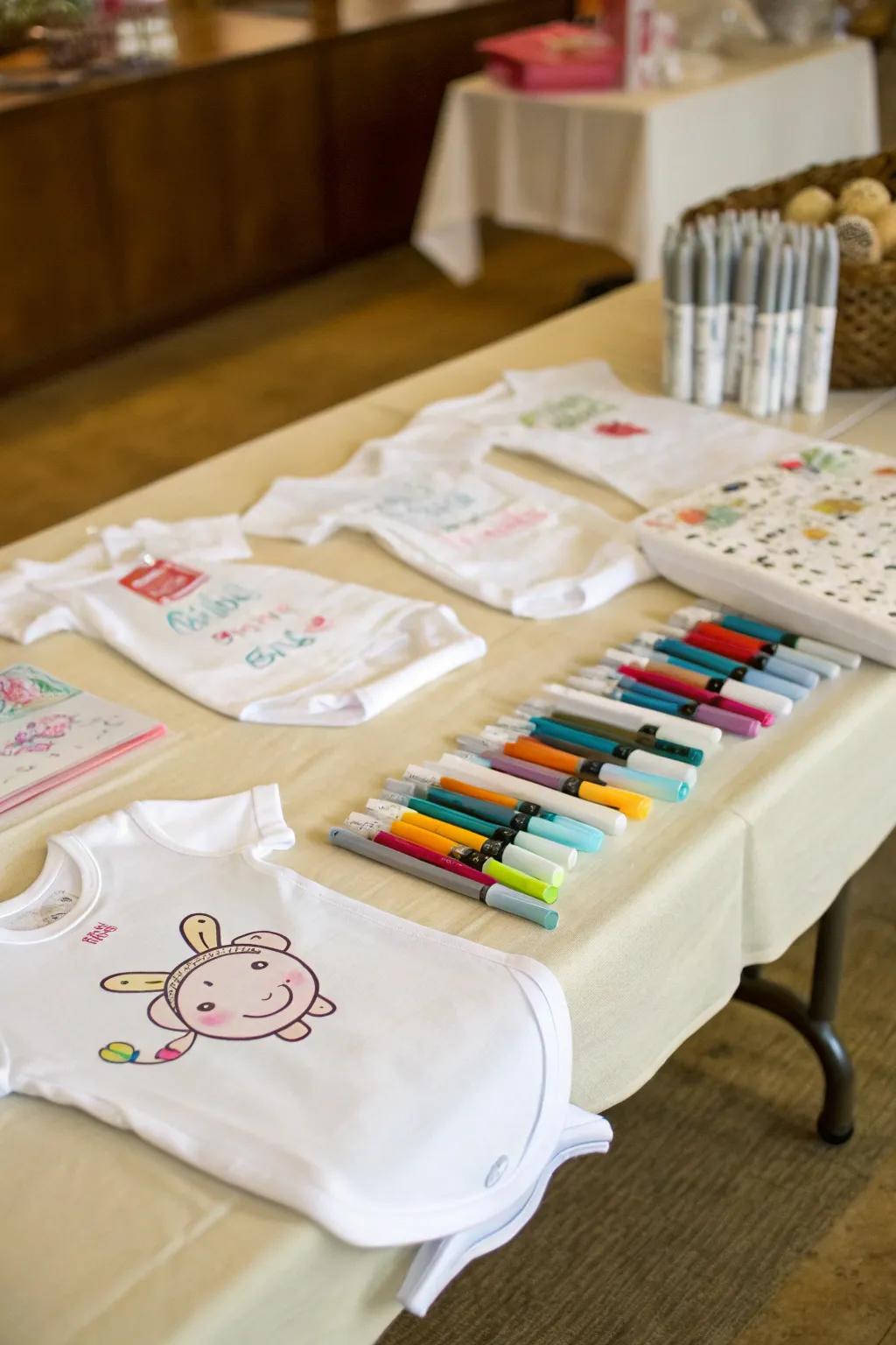 DIY Onesie Decorating - A Creative Keepsake Activity