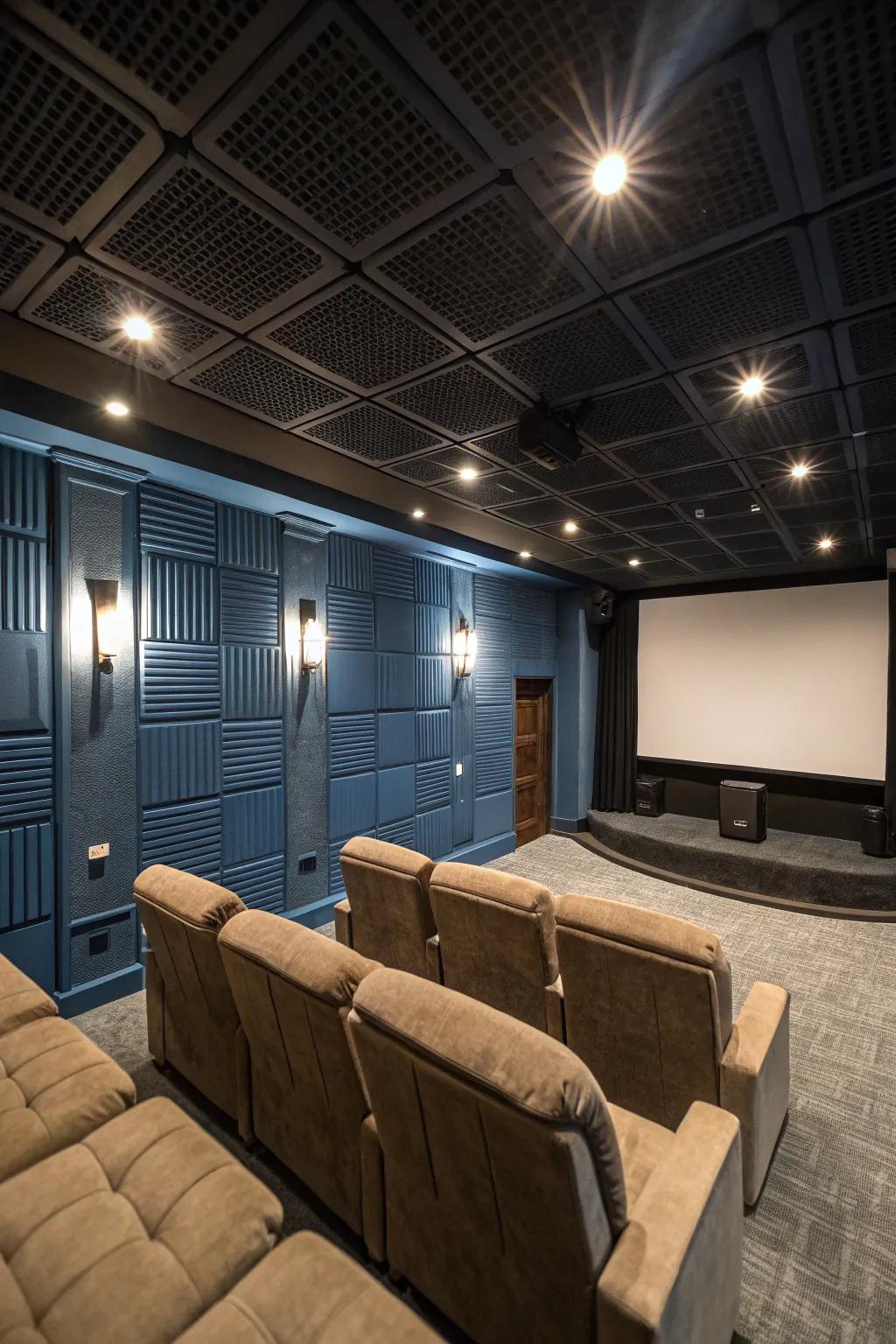 Soundproofing ensures superior audio quality for an immersive experience.