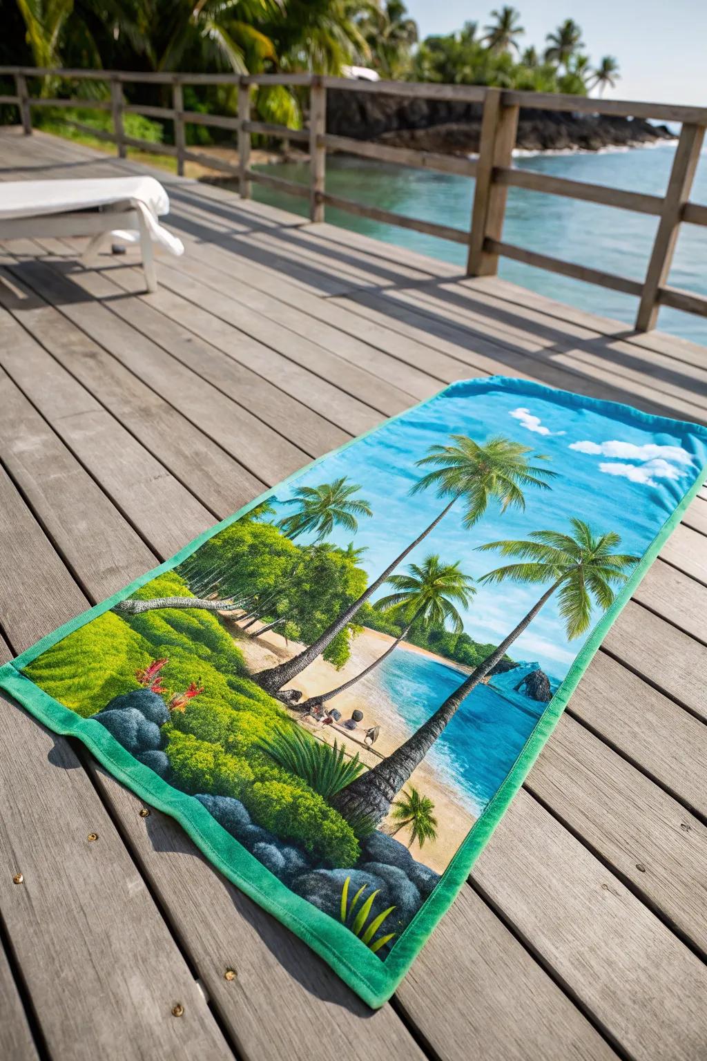 Customize your towel with graphics that tell your story.
