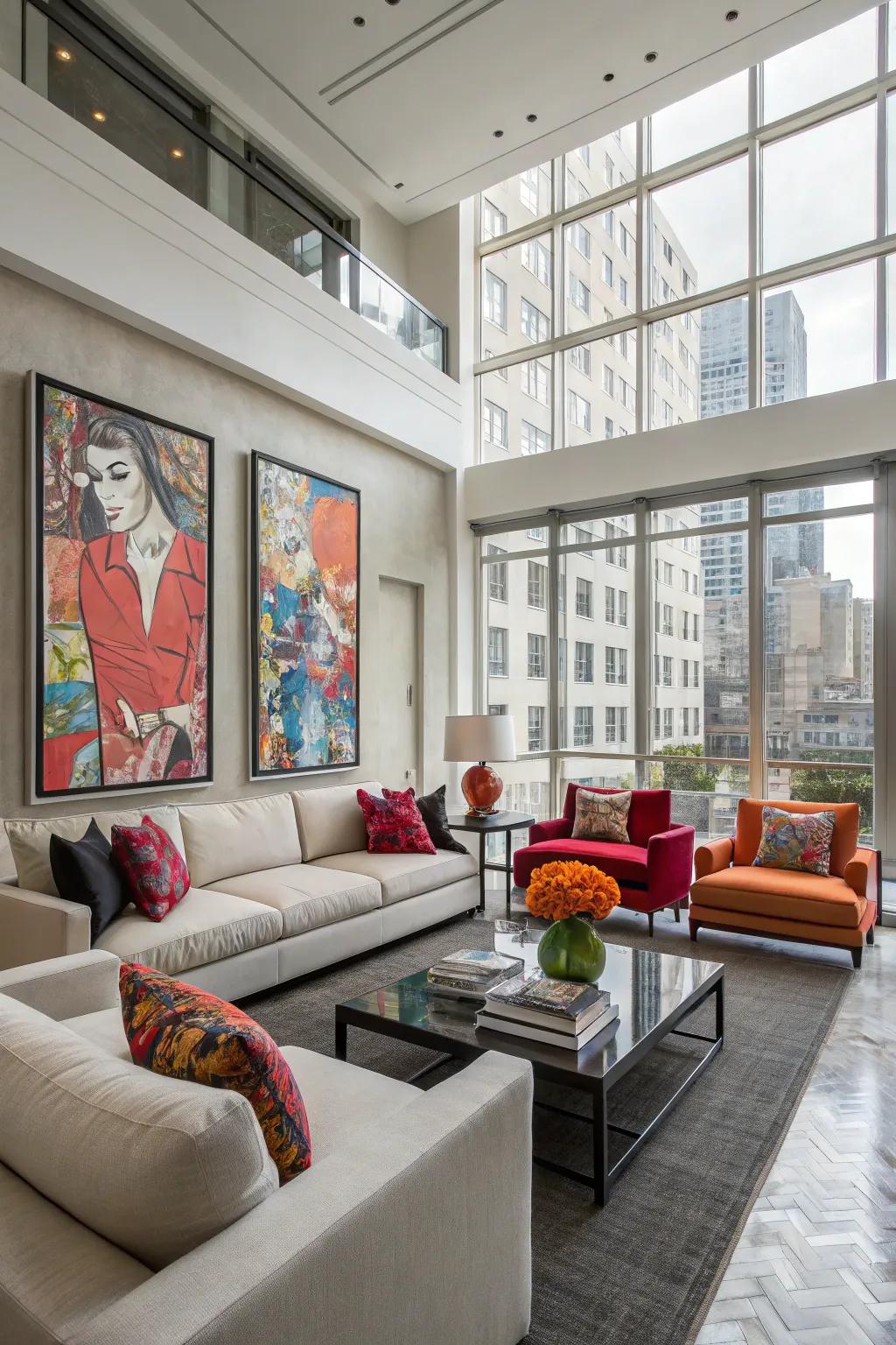 Bold accents can add a personal touch to your home.