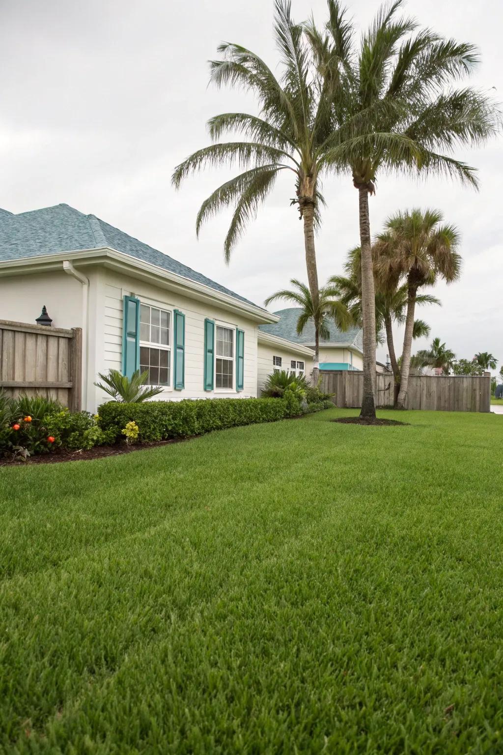 A green lawn enhances the neatness and appeal of your home.