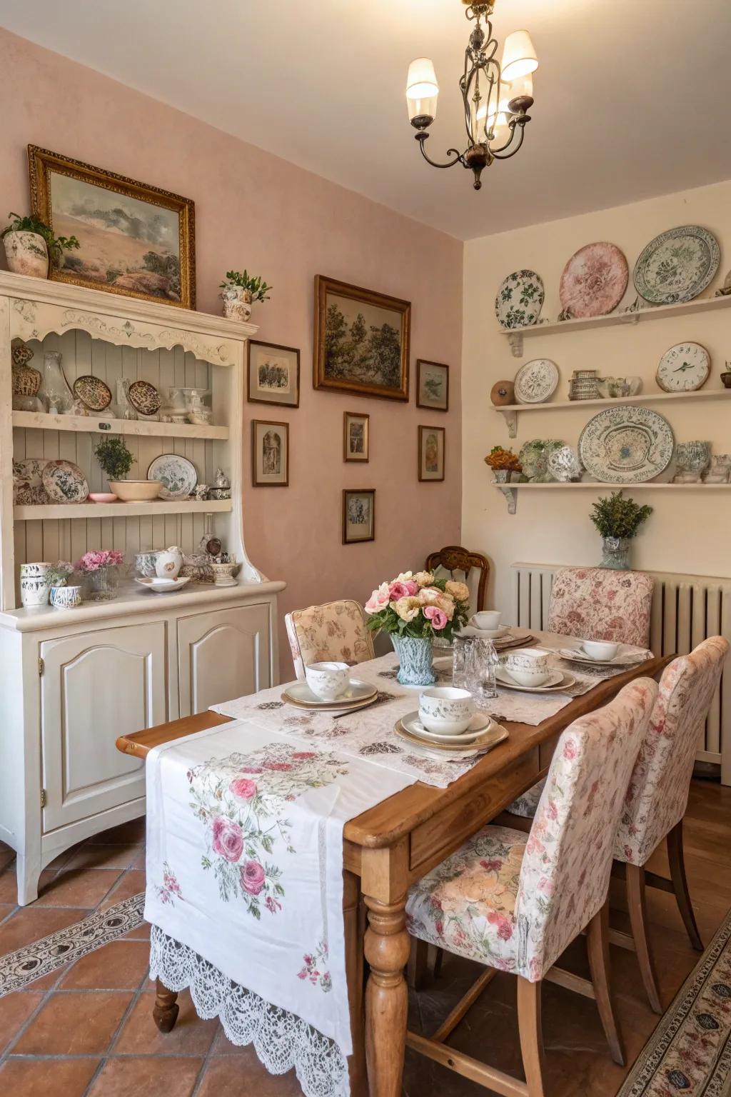 Soft colors create a serene and inviting dining area.