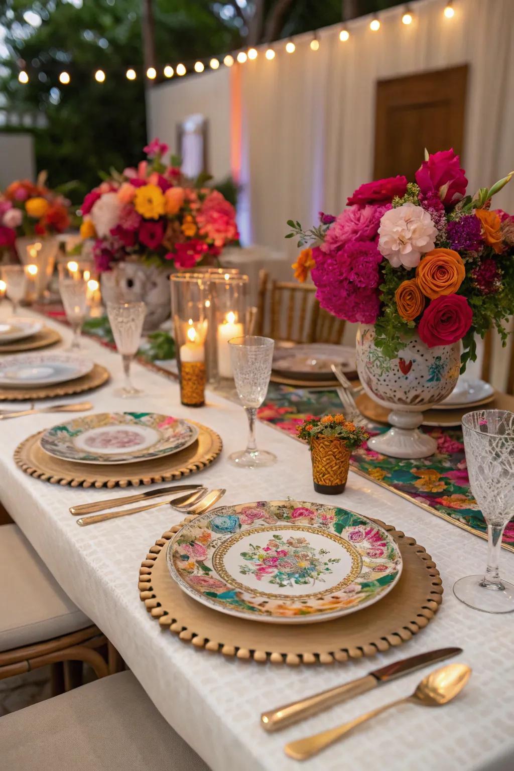 A beautifully decorated table ready for party guests.