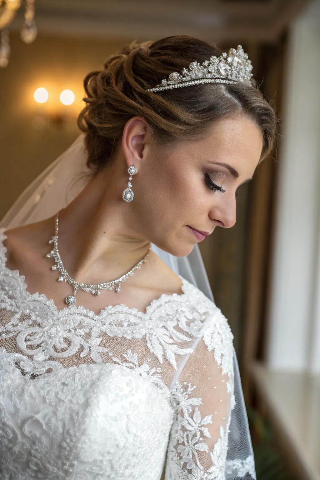 Showcase the intricate details of bridal fashion in your photos.