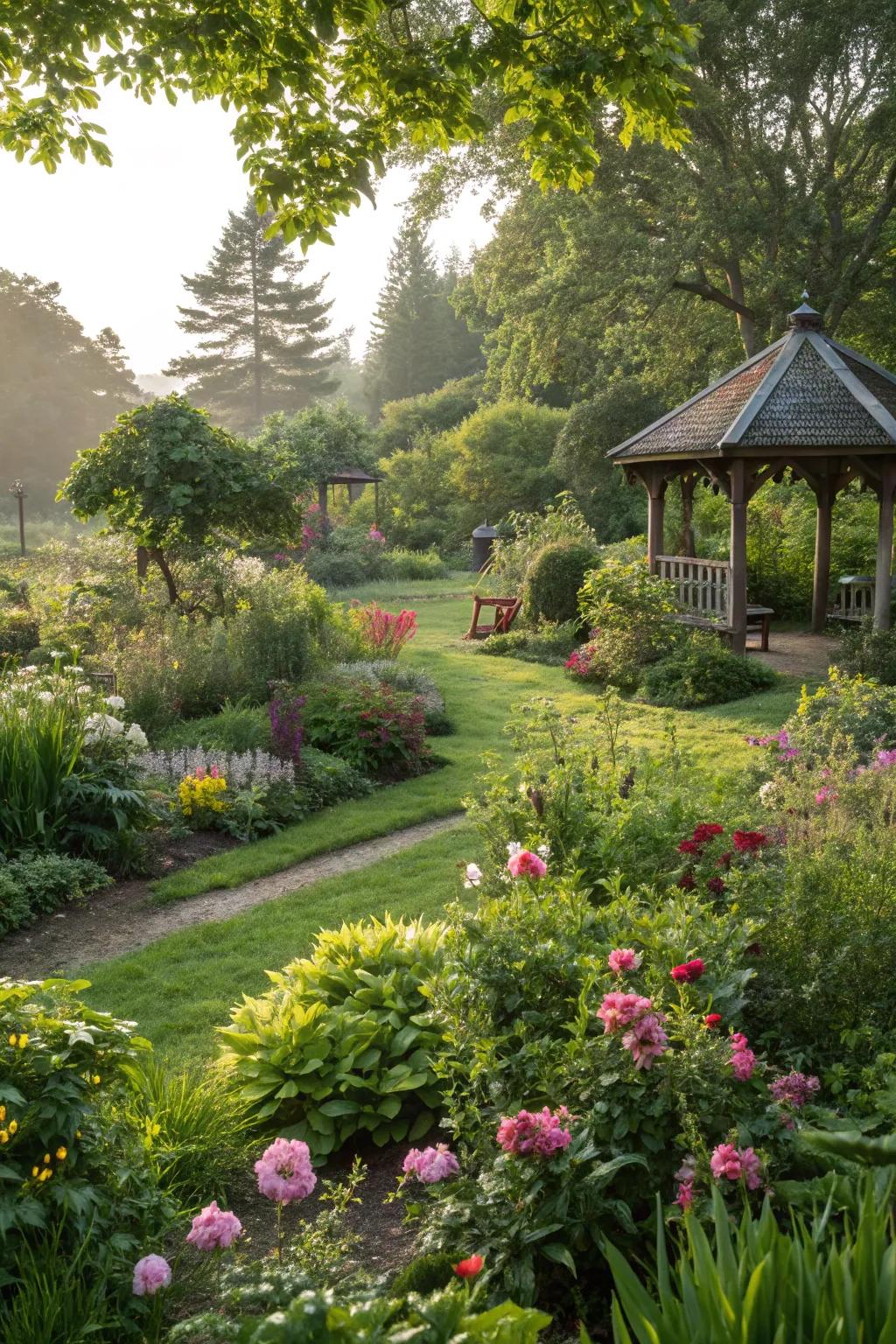 Let nature be the star of your outdoor space with lush landscaping.