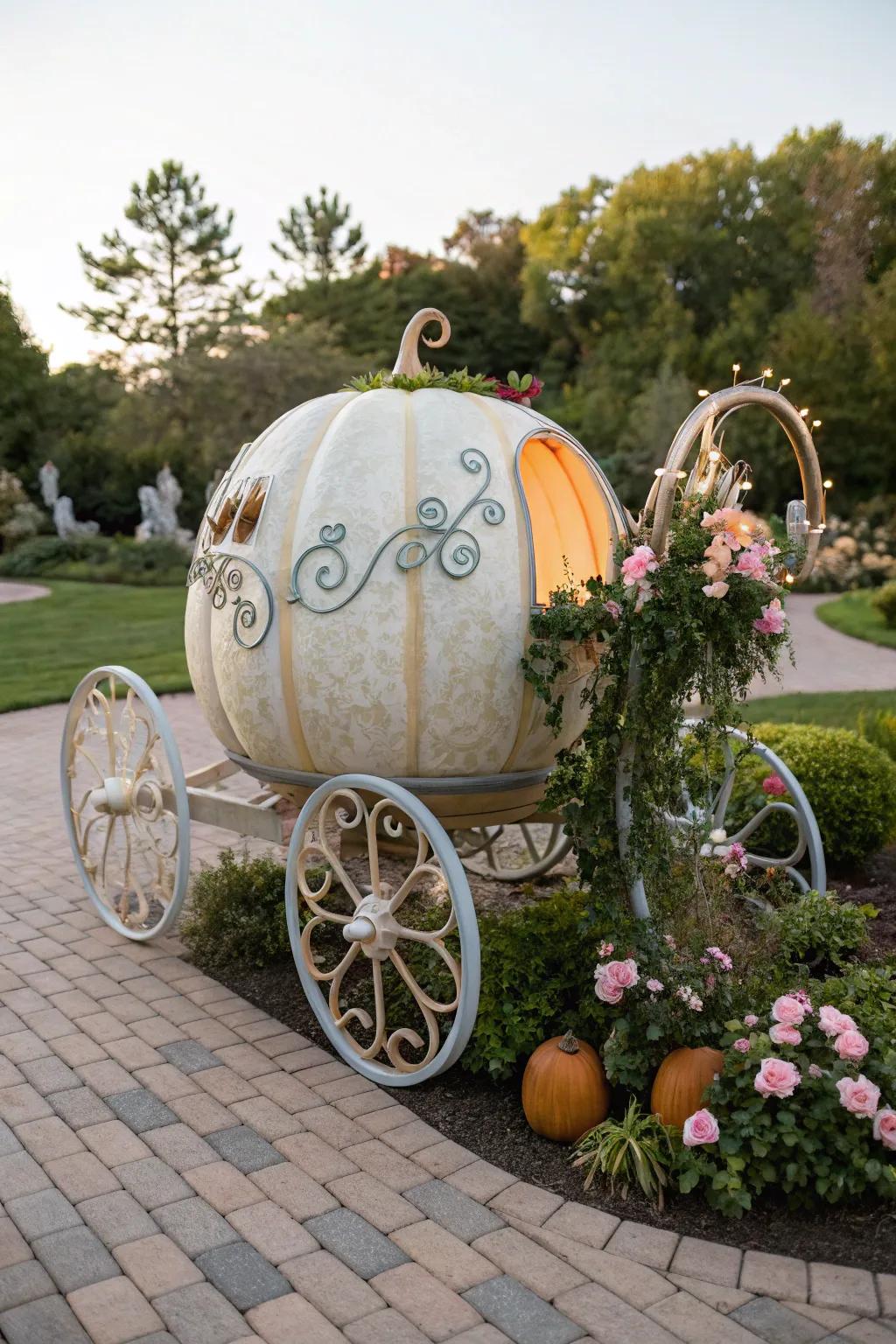 Bring fairytales to life with a Cinderella carriage pumpkin.