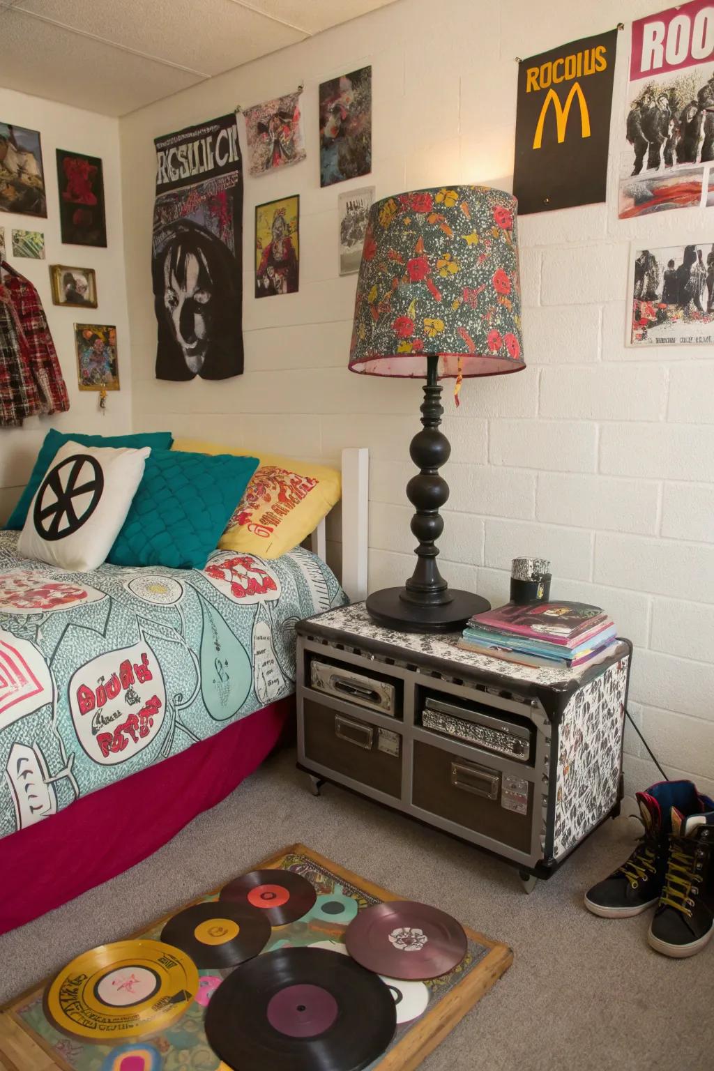 Add a personal touch with DIY decor that reflects your punk style.