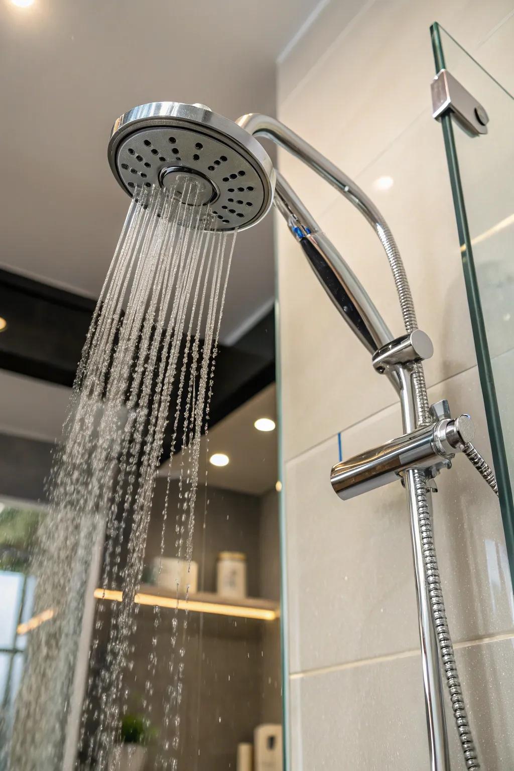 Versatile shower heads for a customized experience.