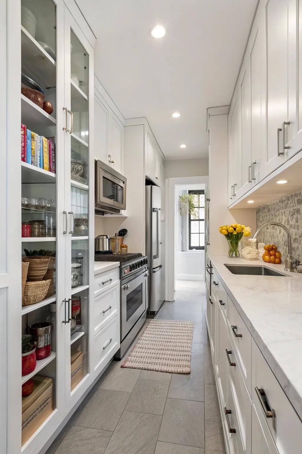 Smart storage solutions can optimize your kitchen space.