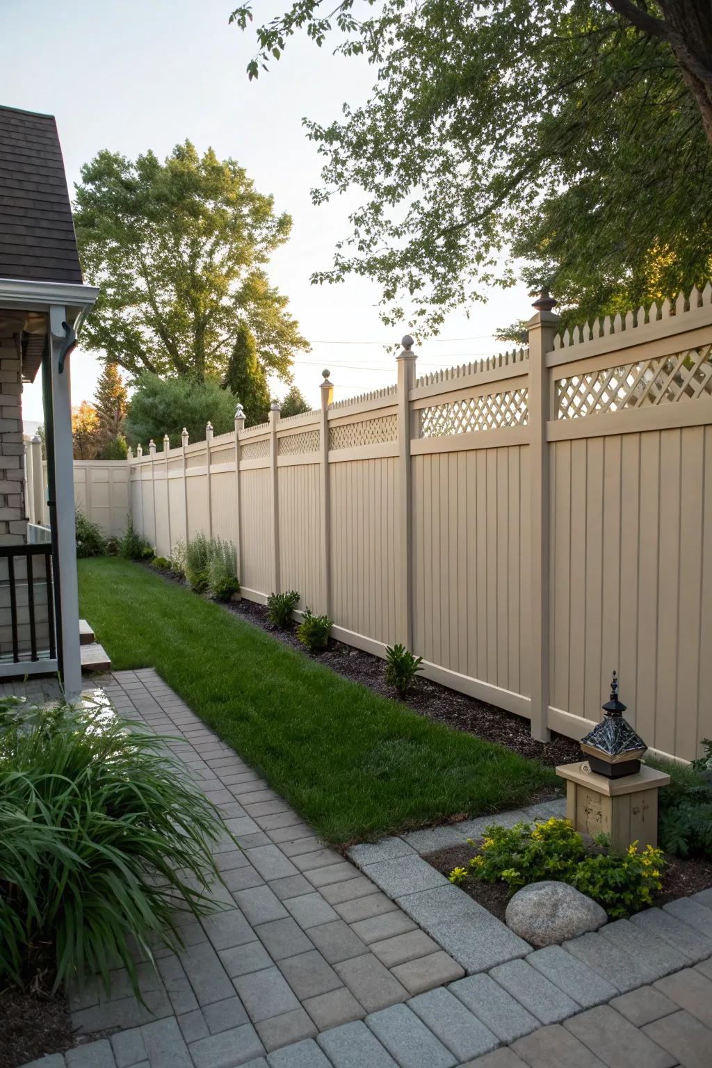 Privacy fences can be stylish and functional.