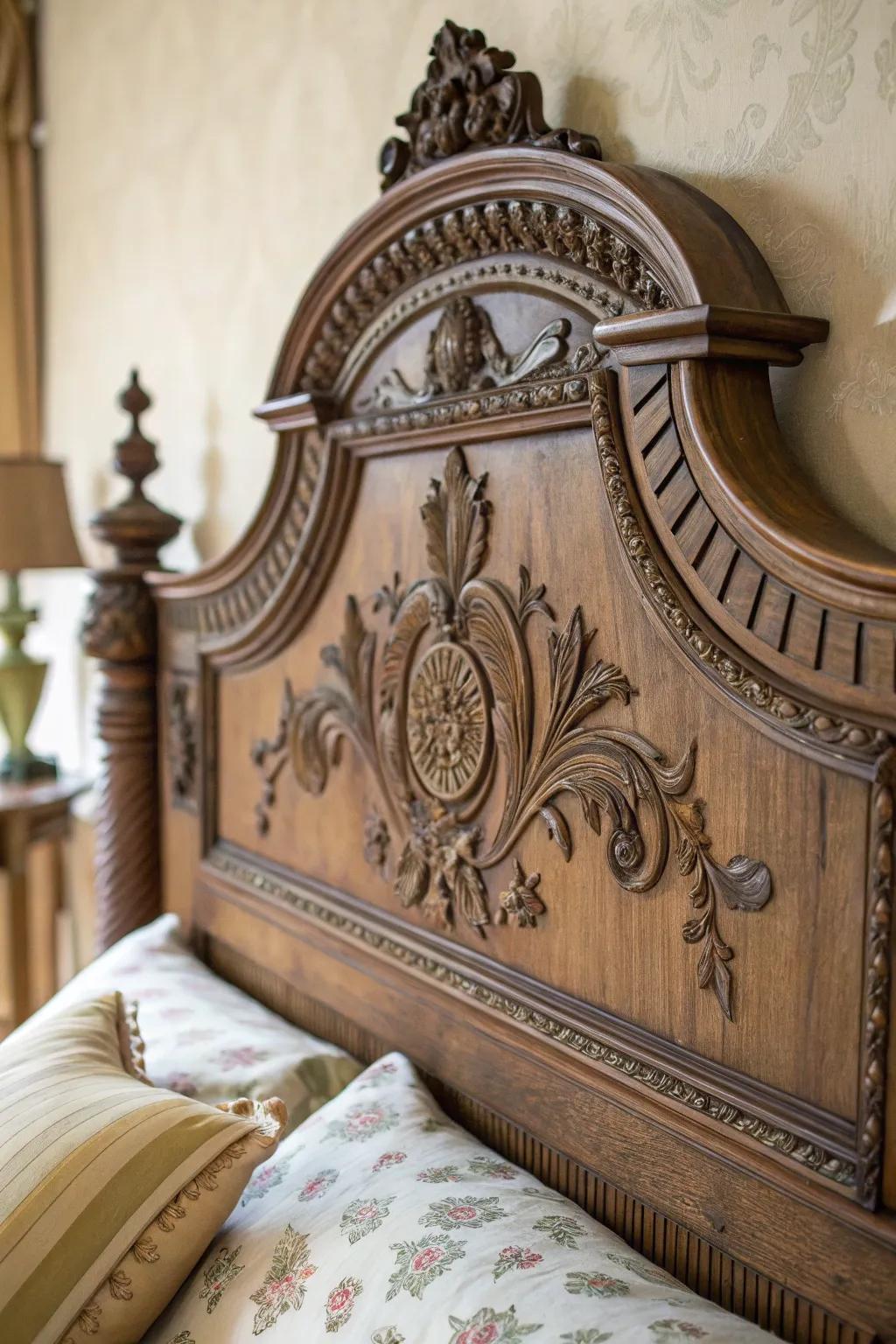 Intricate carvings add a touch of sophistication to your decor.