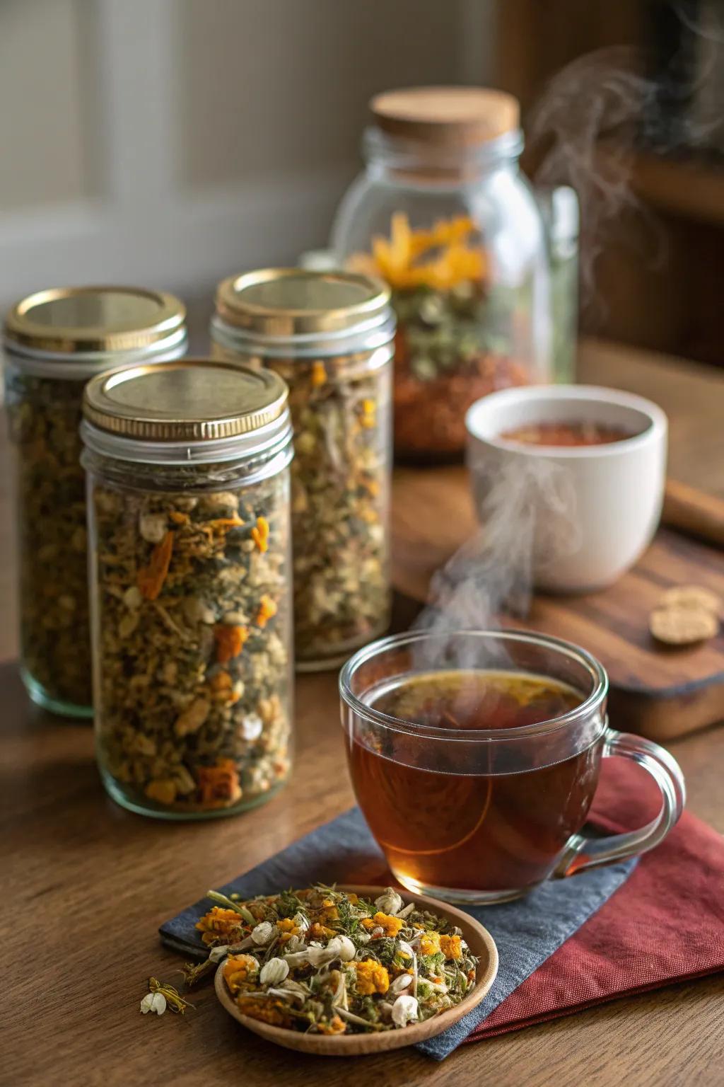 Warm up with personalized herbal tea blends.