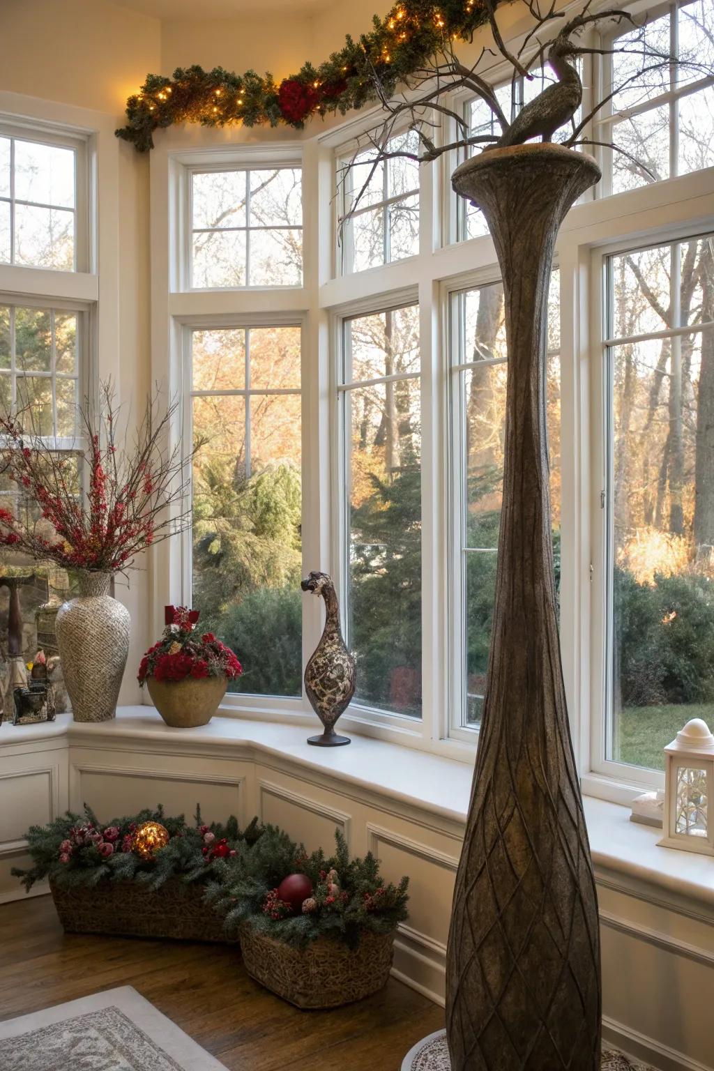 Showcase art and decor in your bay window to express your personal style.