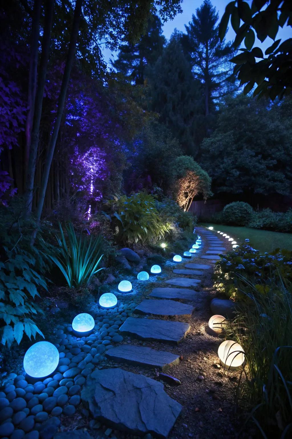 Illuminate your garden with magical, glowing accents.