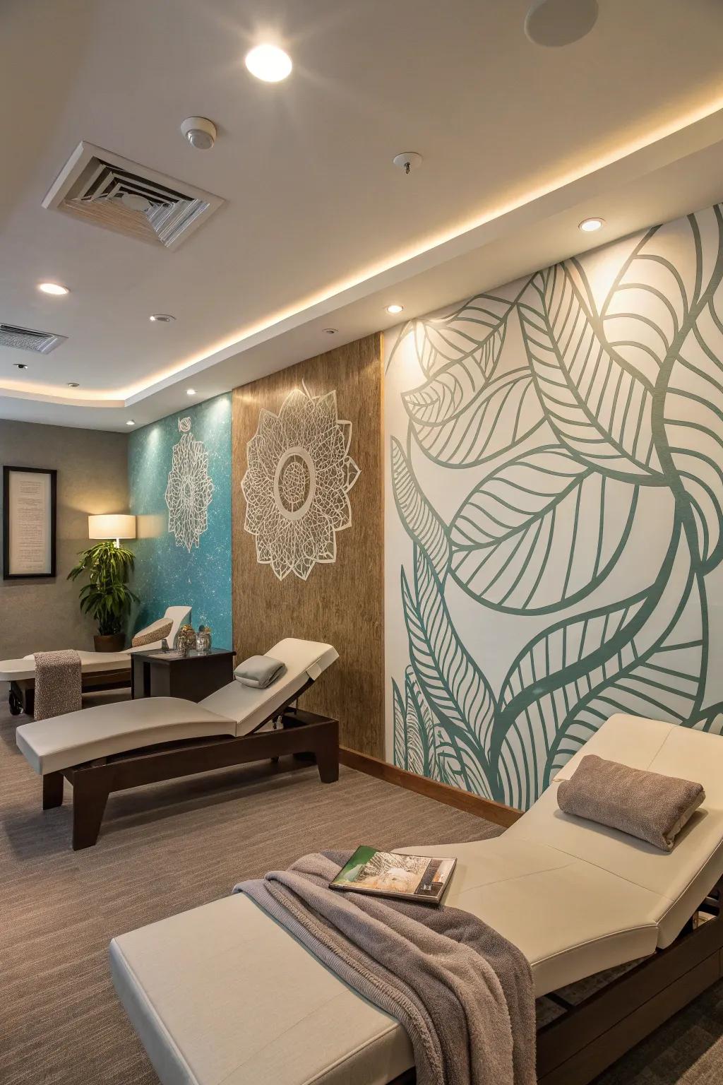 Aesthetic details with art add a personal touch to the room.