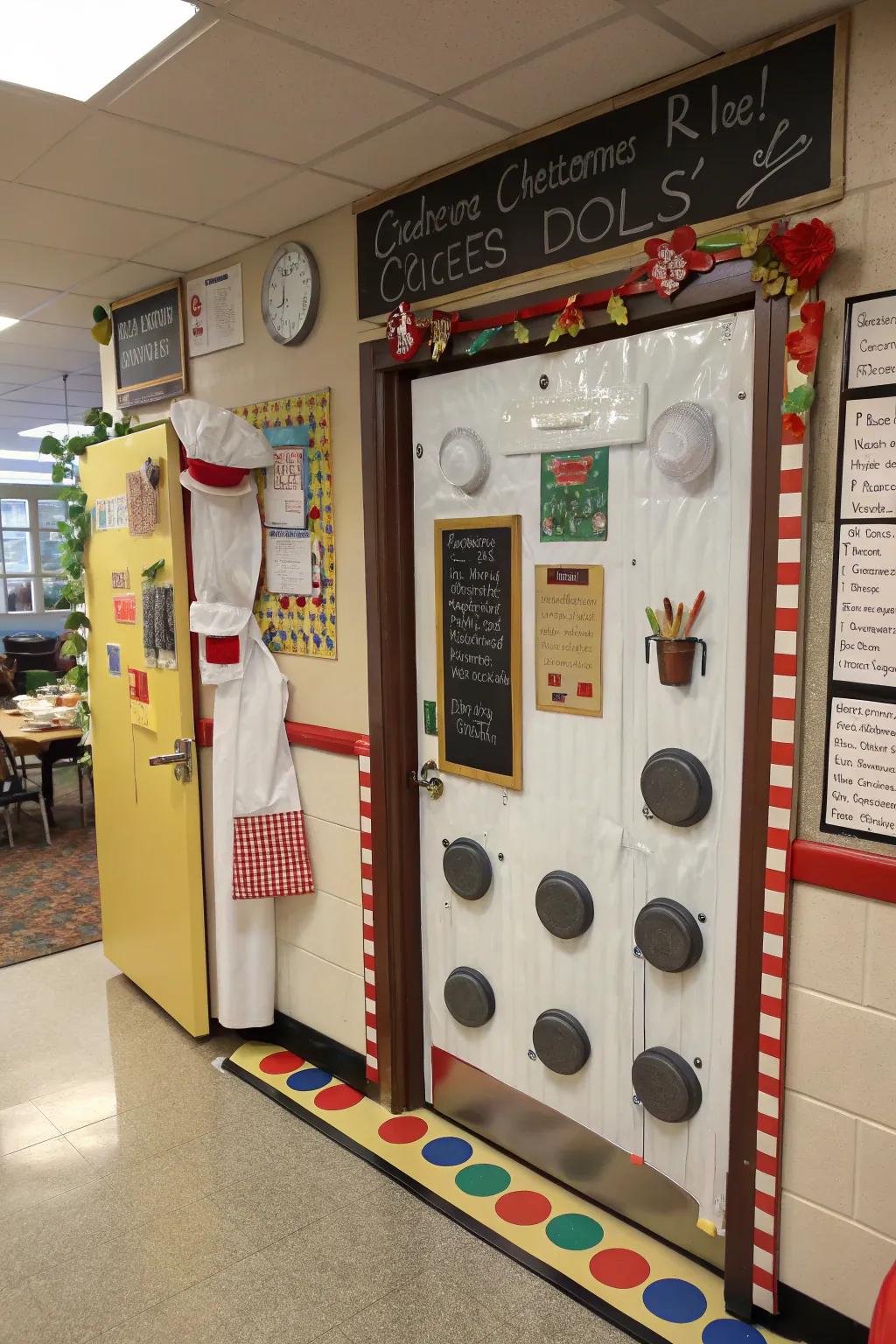 Cook up some career inspiration with a chef-themed door.