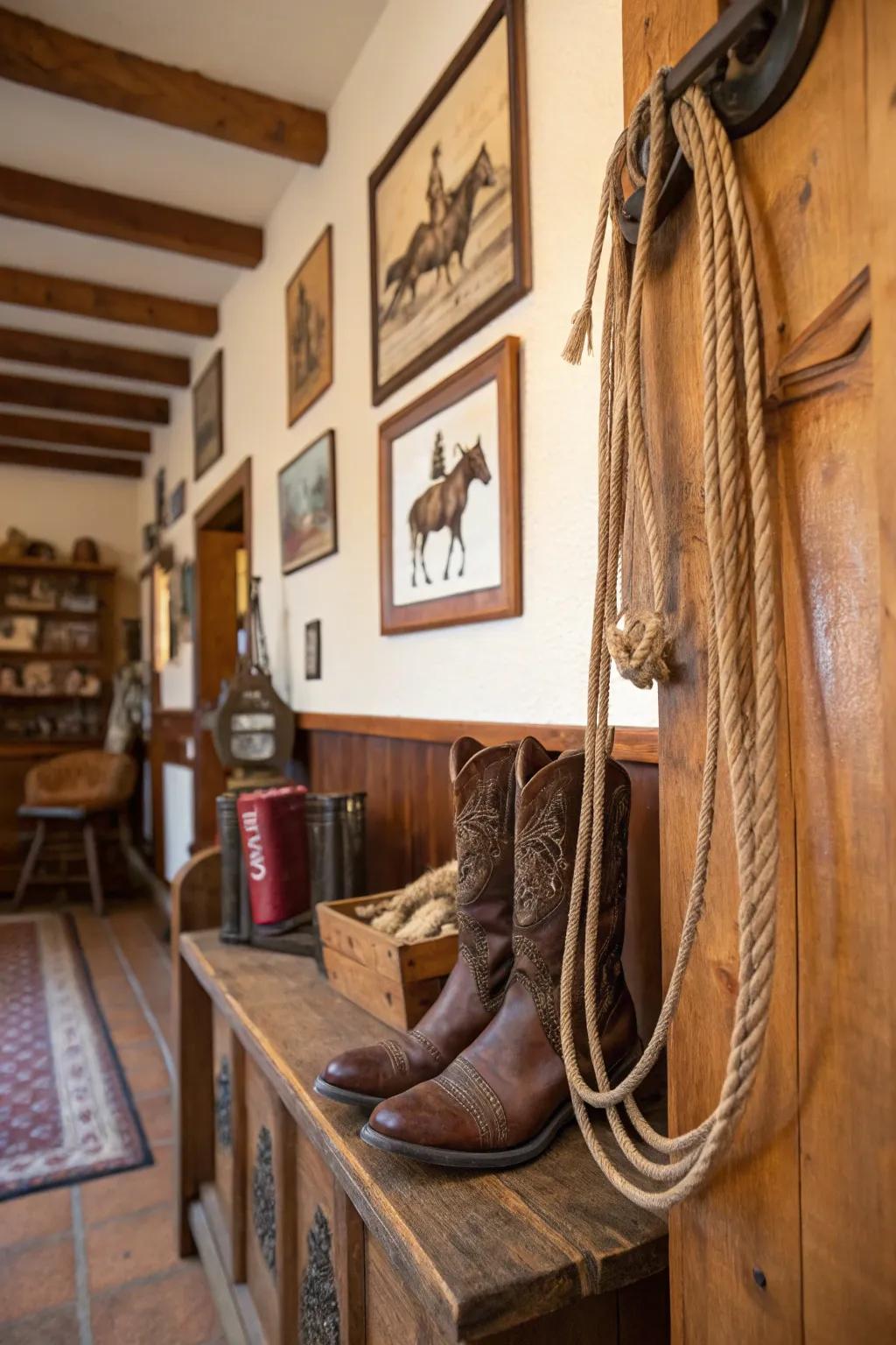 Vintage finds add authenticity and charm.
