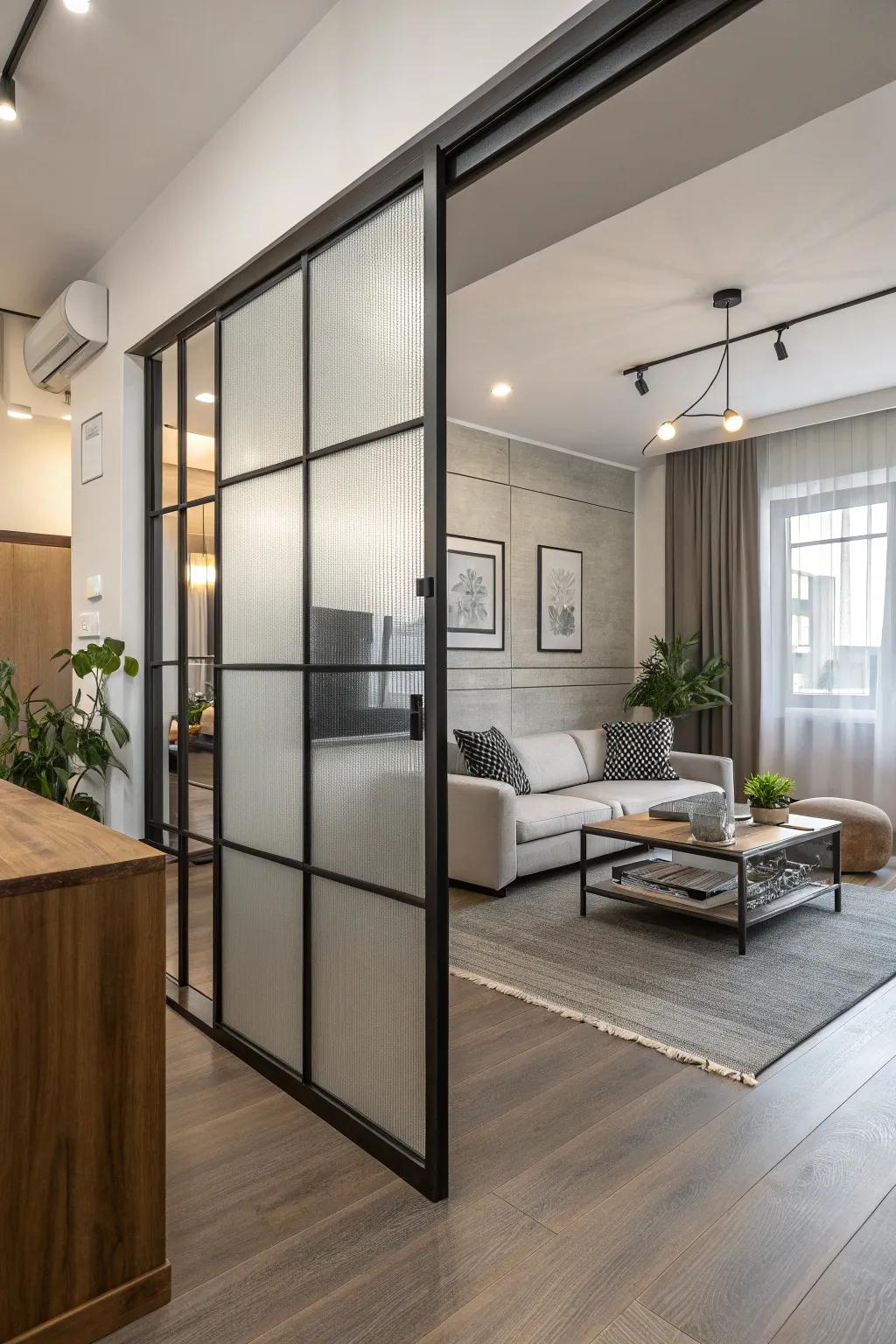 Room dividers offer flexibility in open spaces.