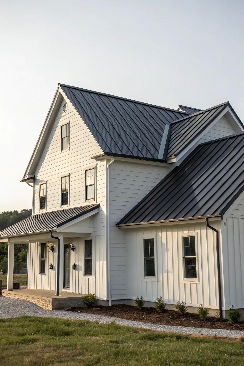 A sleek and modern roof upgrade for enhanced appeal.