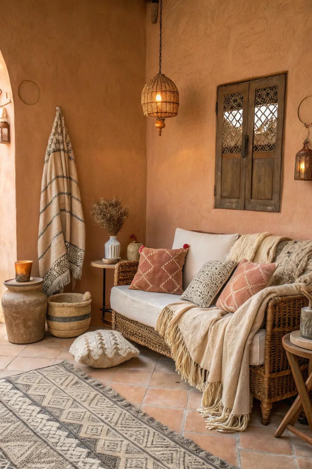 Warm colors create a cozy and inviting atmosphere.