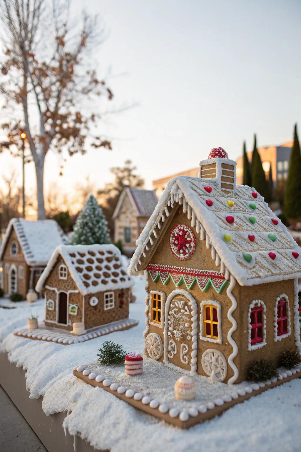 A charming village of gingerbread houses each telling its own story.