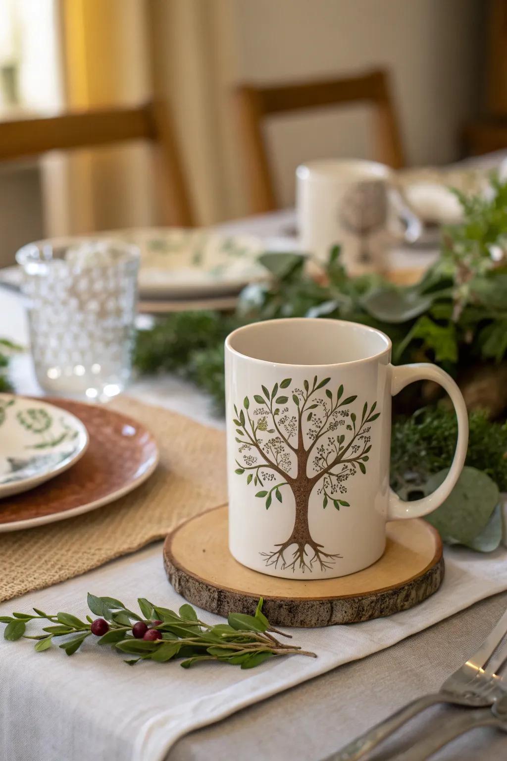 A mug that honors family ties.
