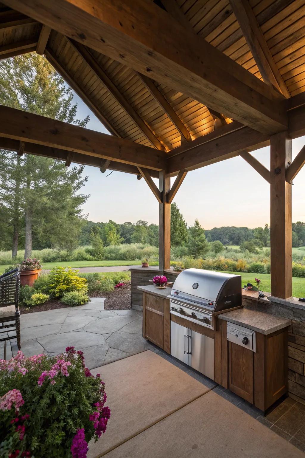 Enjoy the best of outdoor living with an open-air pavilion.