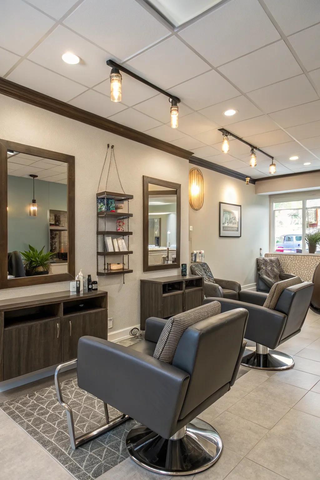 Modern furniture can elevate your salon's style and comfort.