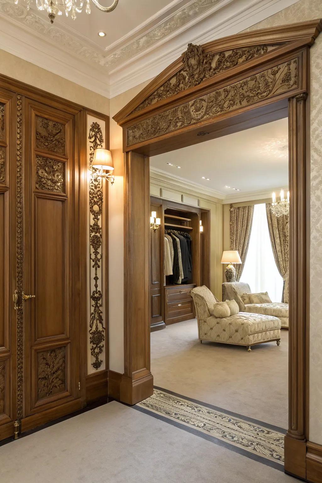 A wardrobe that leads to a secret room brings a touch of fantasy to your home.