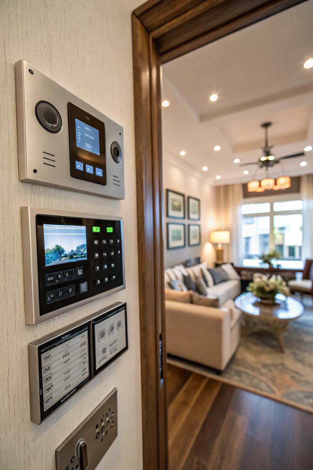 A central control station unifies home automation and communication.