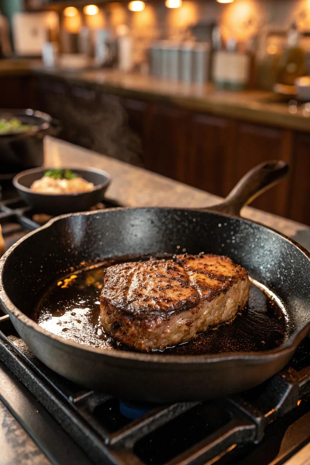 A classic cast iron skillet is a timeless addition to any kitchen.