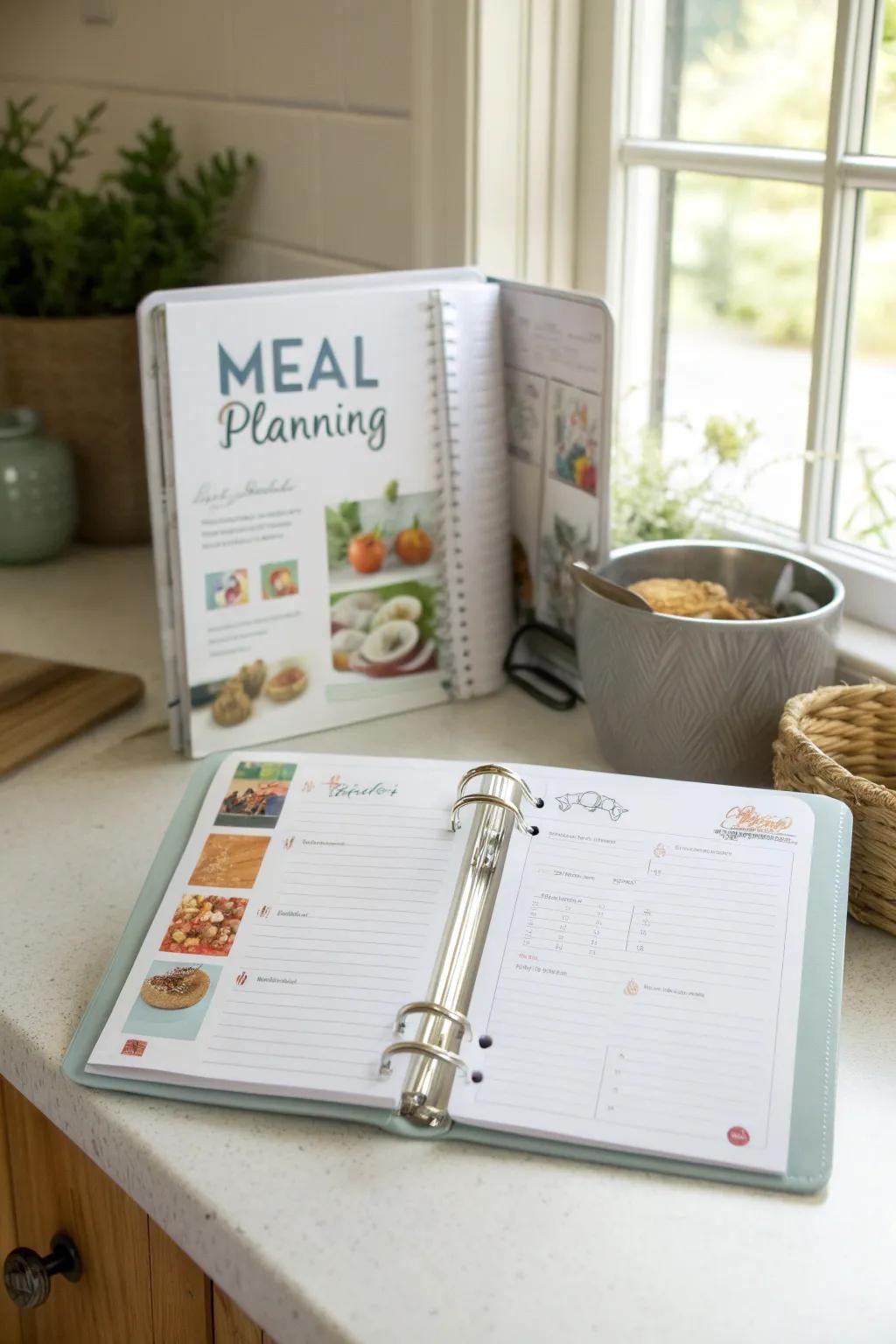 Meal planning pages streamline your grocery shopping and meal prep.