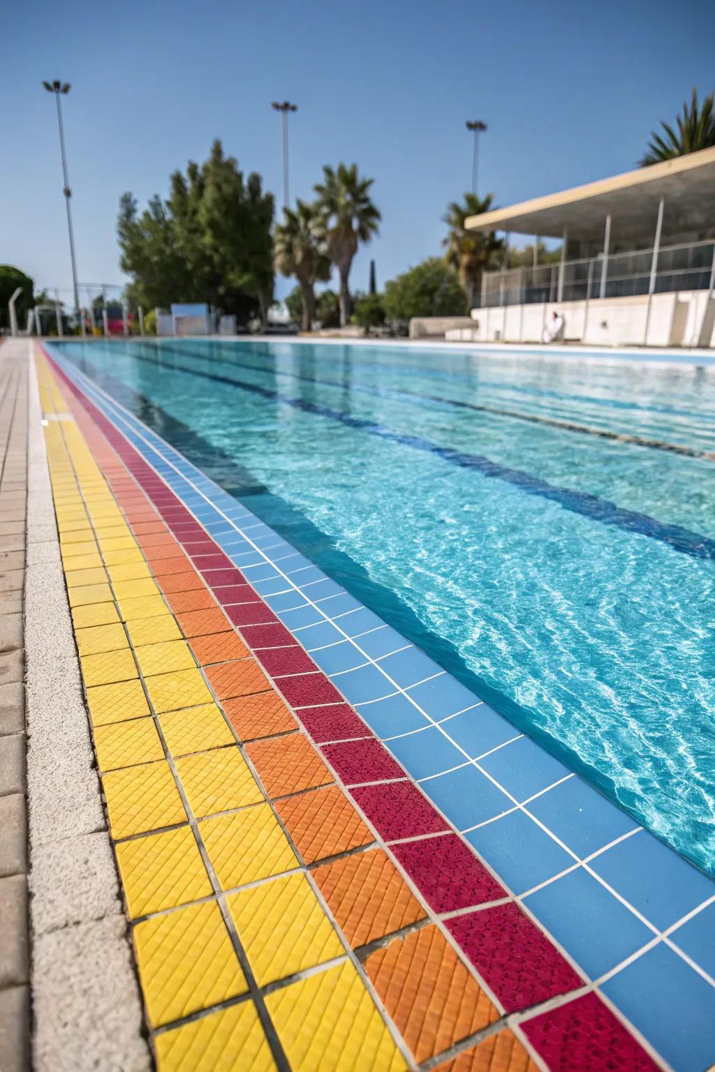 Vibrant colors make your pool a lively space.