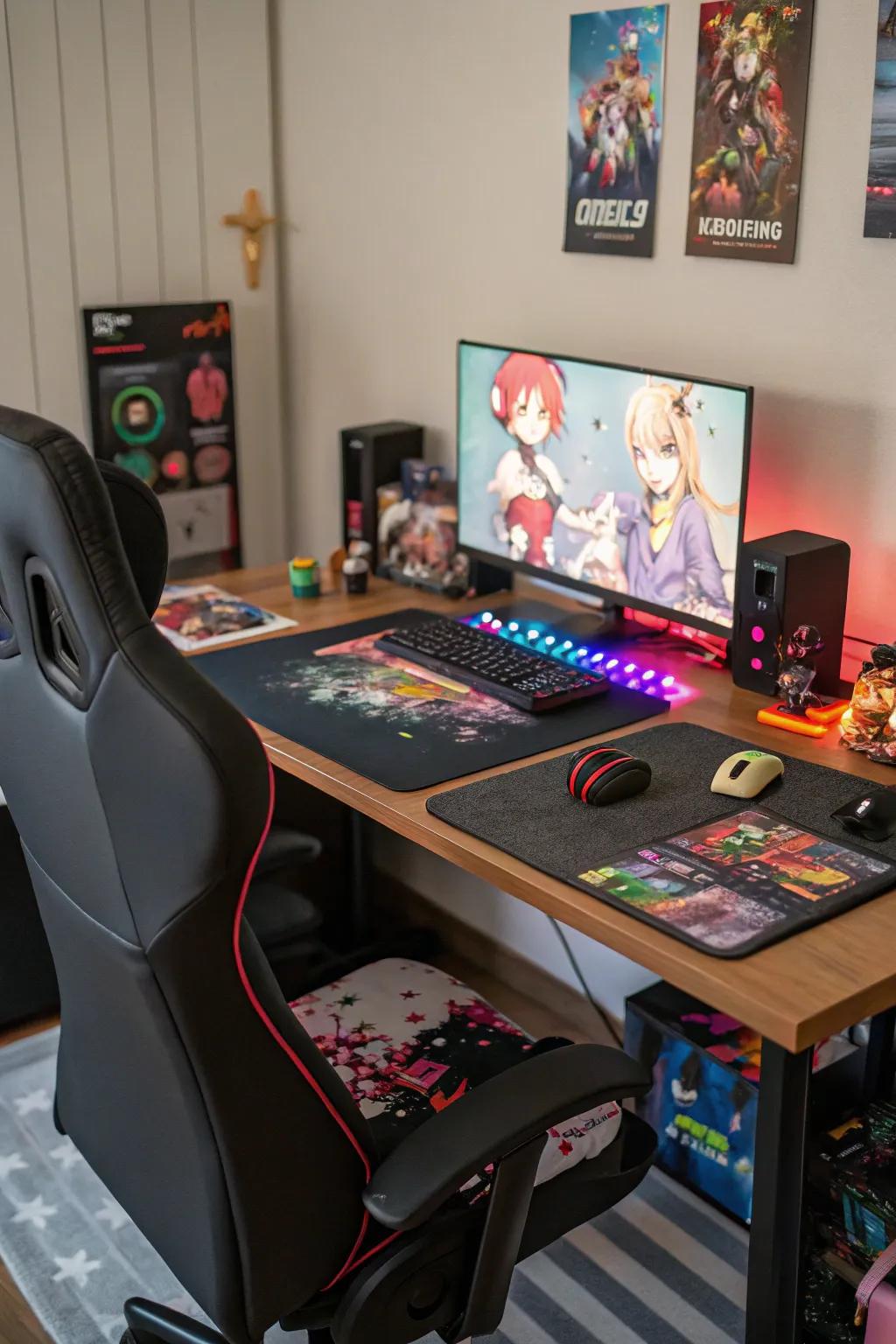 A well-equipped gaming setup is essential for every otaku.