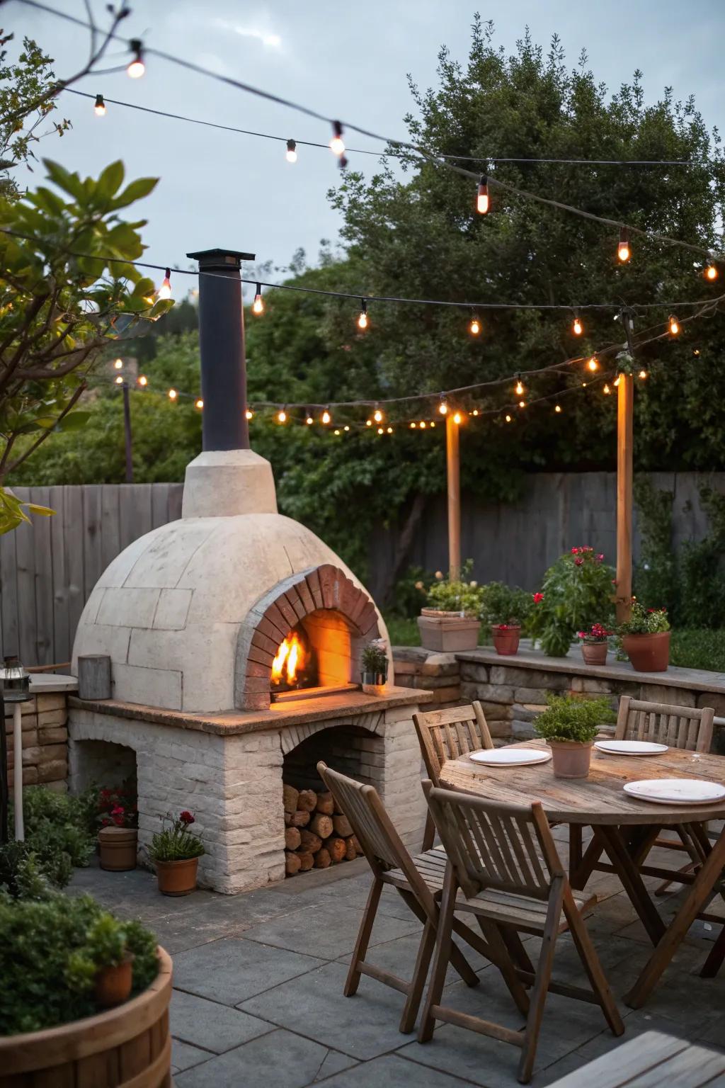 Bring the taste of Italy home with a classic stone pizza oven.