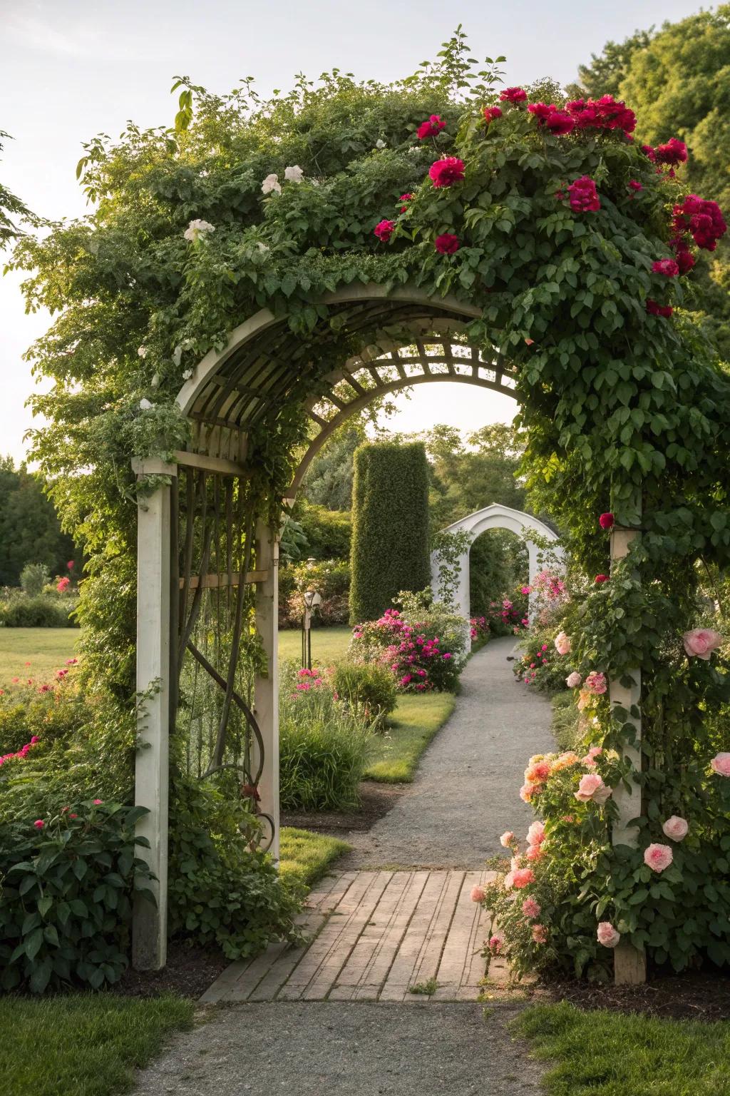 A garden gateway sets the stage for your outdoor sanctuary.