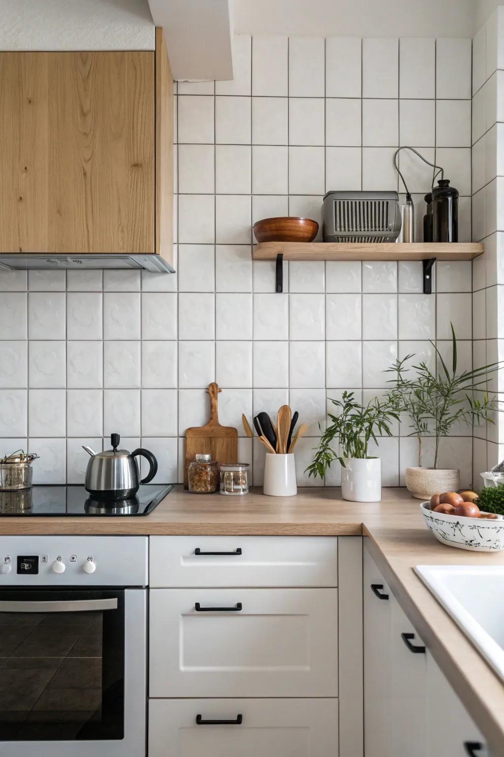 Keep it simple with a minimalist backsplash.