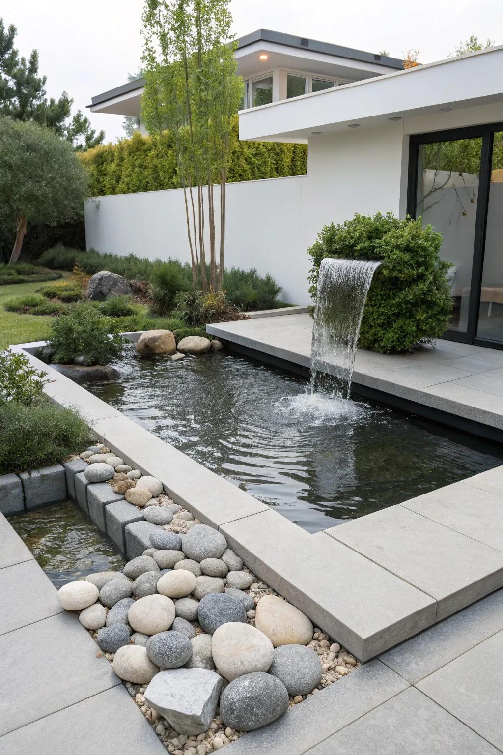 Minimalist design brings modern elegance to your garden.