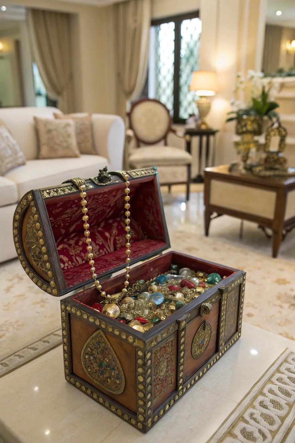 Gemstones add a touch of luxury to your treasure chest.