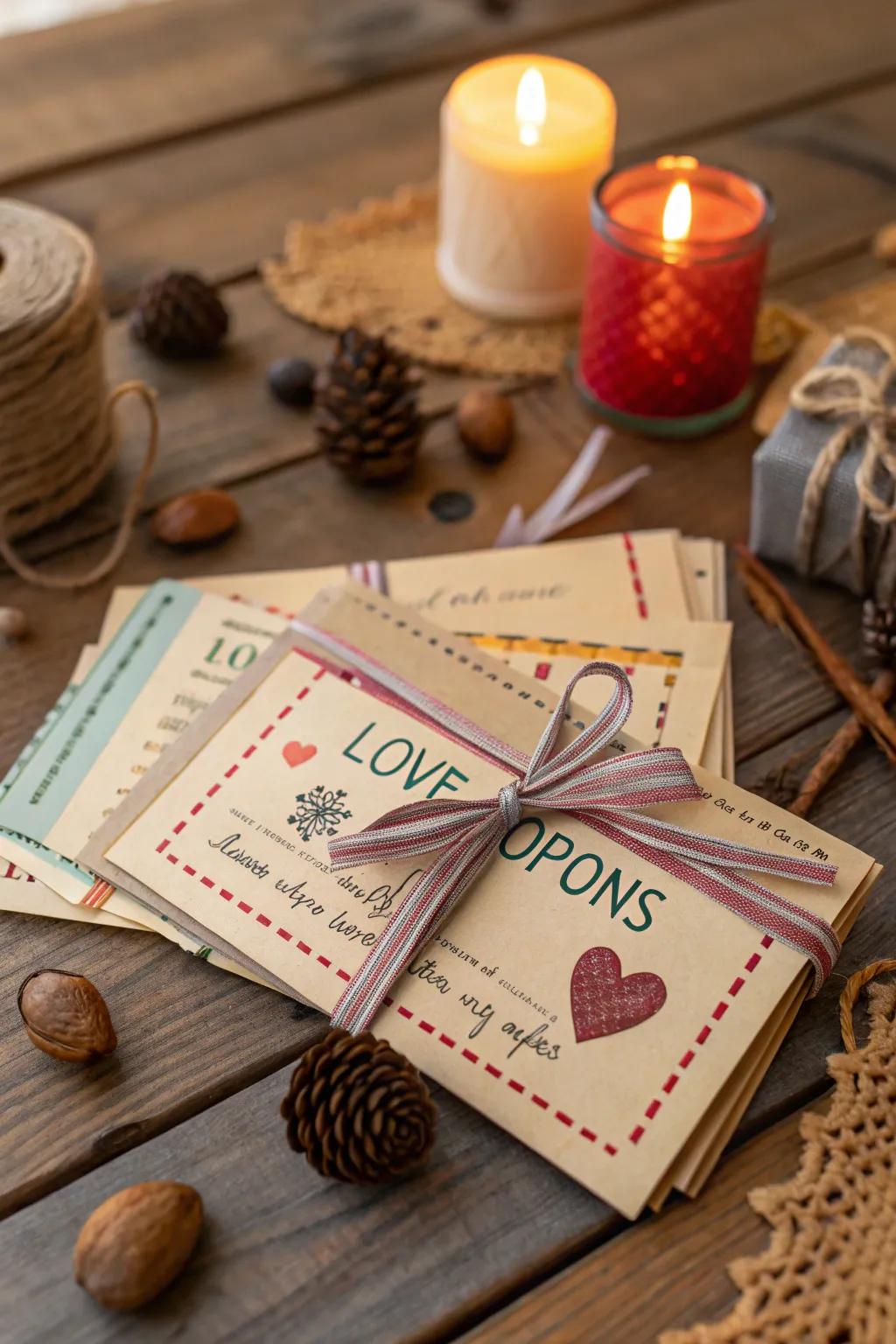 DIY love coupons for a personal Valentine's Day gift