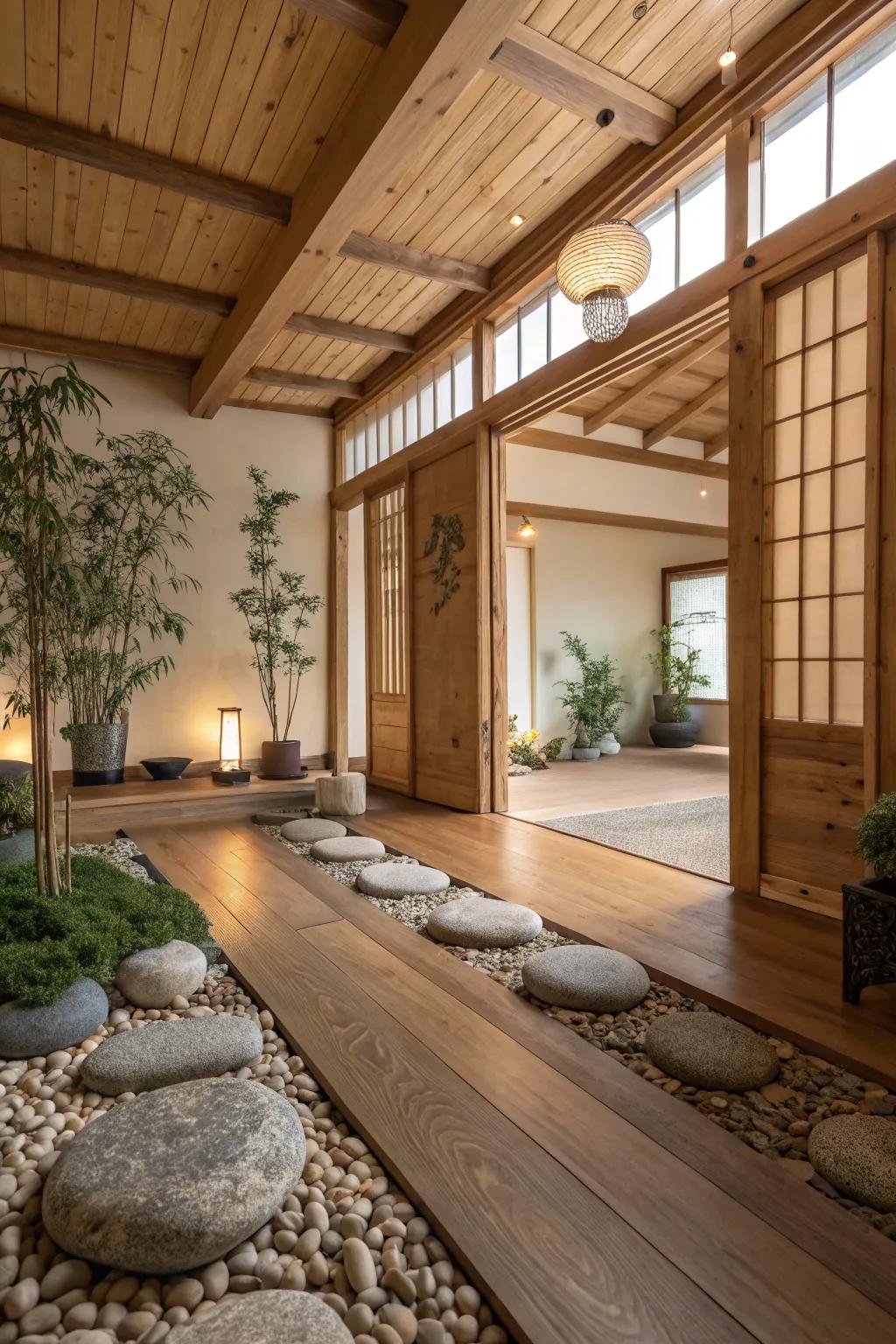 Organic materials bring a touch of nature indoors.