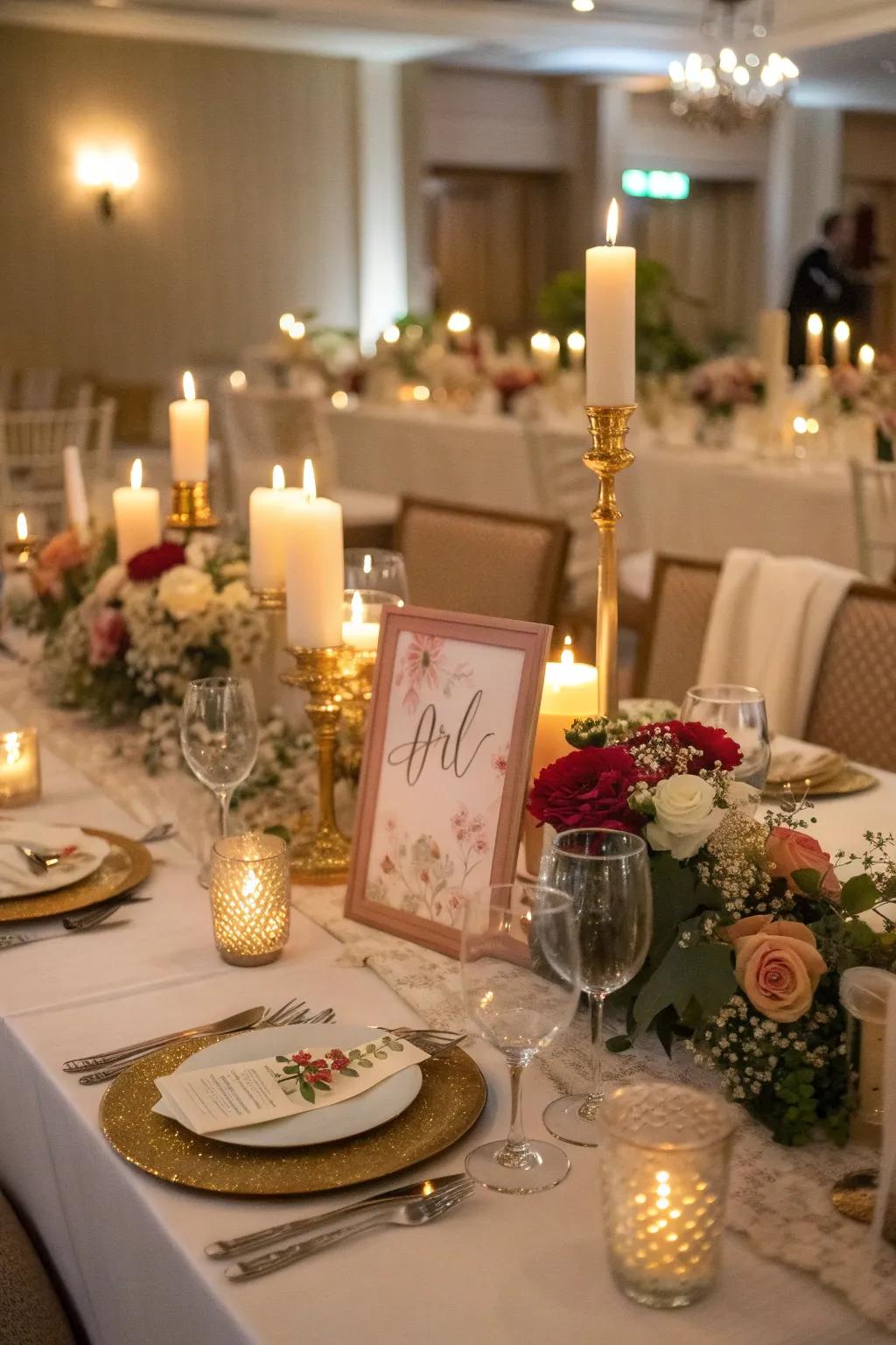 Accent pieces adding charm and character to a banquet.