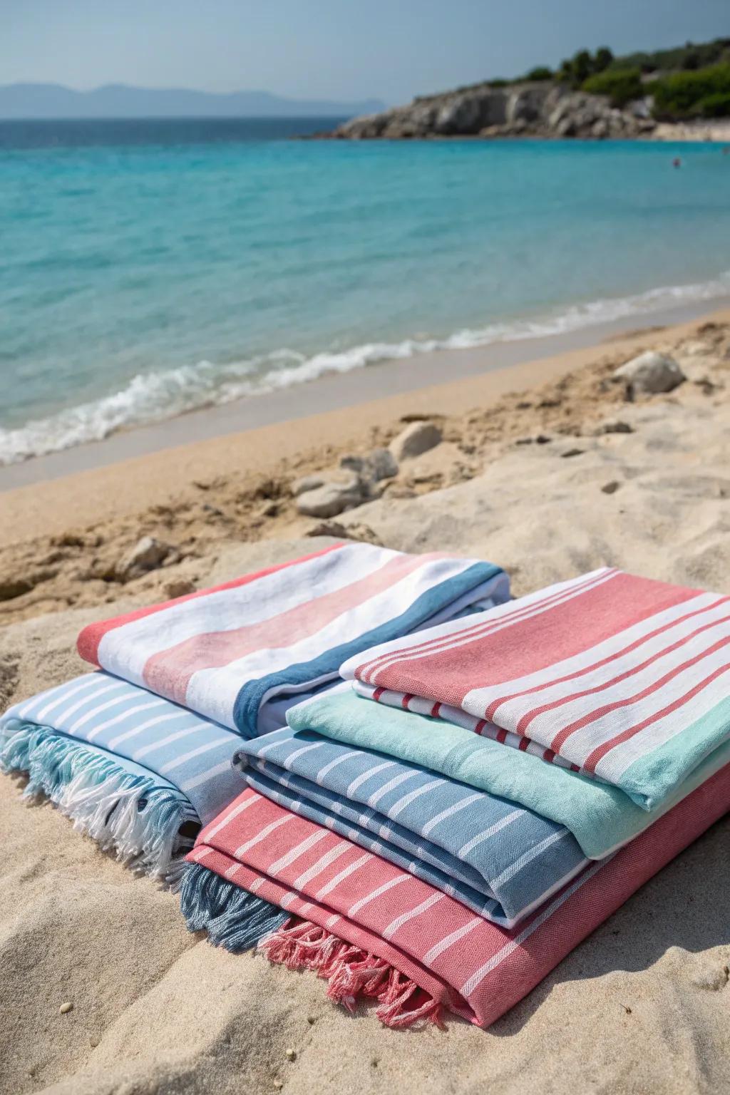 Coordinate your family's beach look with matching towel sets.