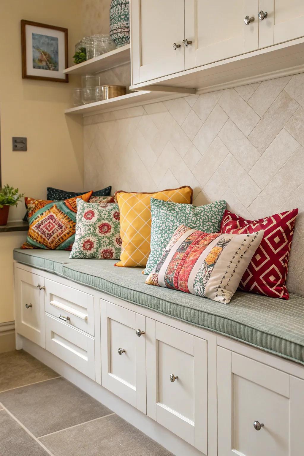 Brighten your kitchen space with decorative accents.